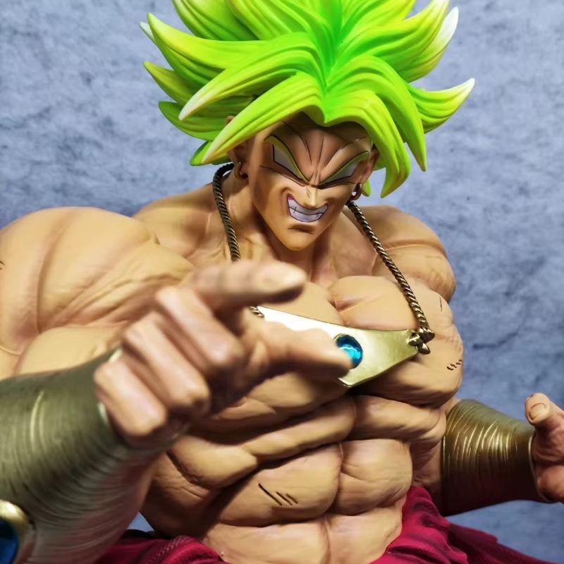 Dragon Ball JT 50Cm Super Saiyan Broly Action Figures GK Assembly Model Kit Large Sculpture Desktop Ornament Anime Toy Boy Gift